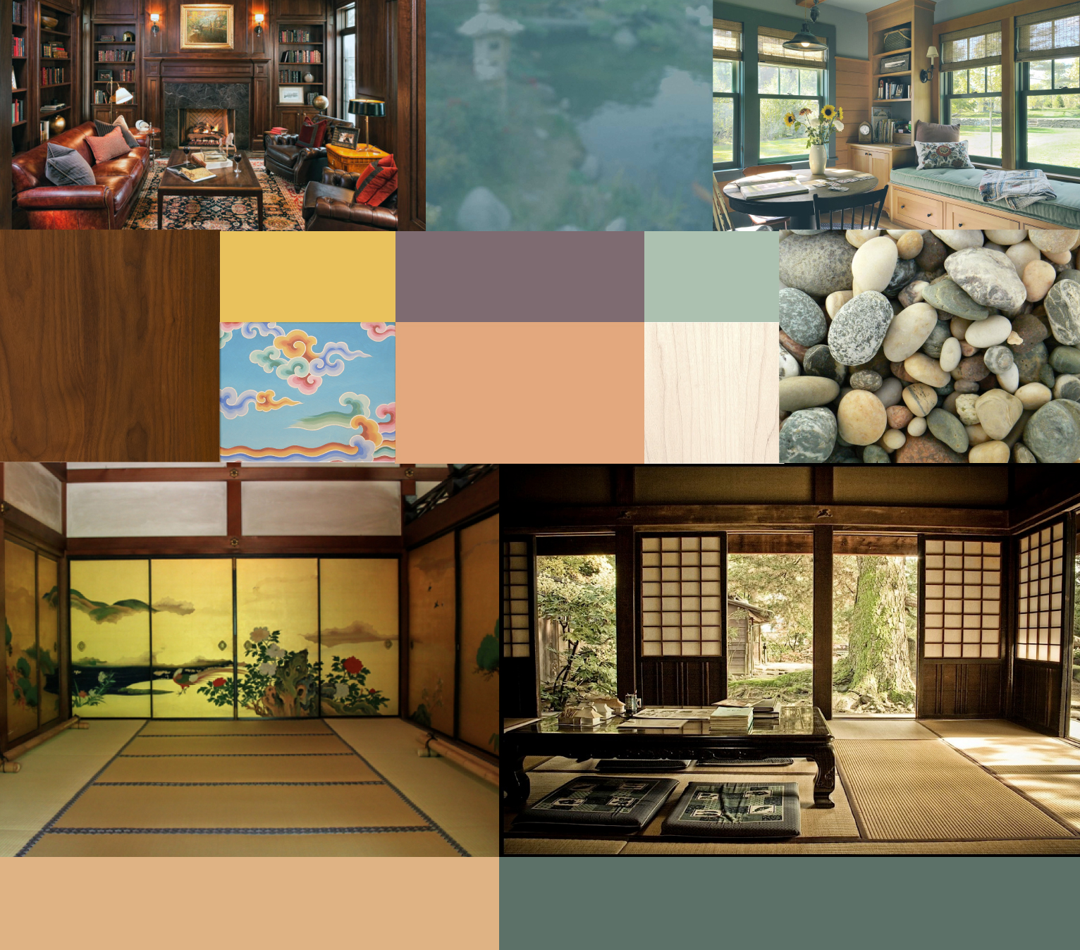 Mood board for the avatar environment