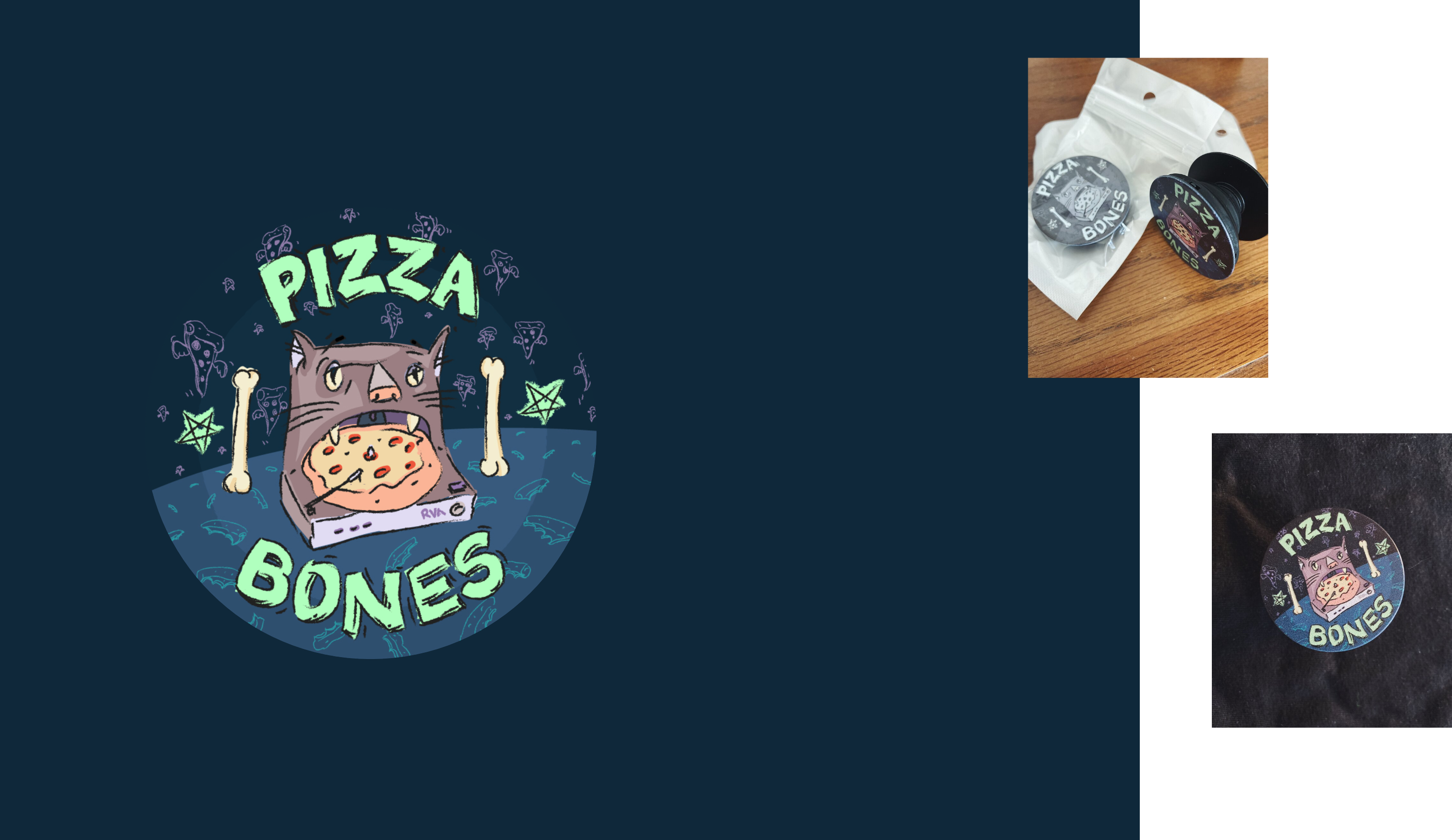 Pizza Bones Pop-socket